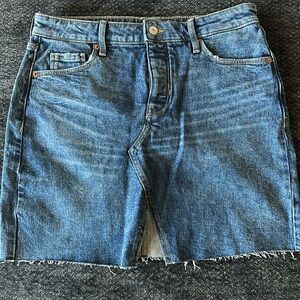Mini denim skirt